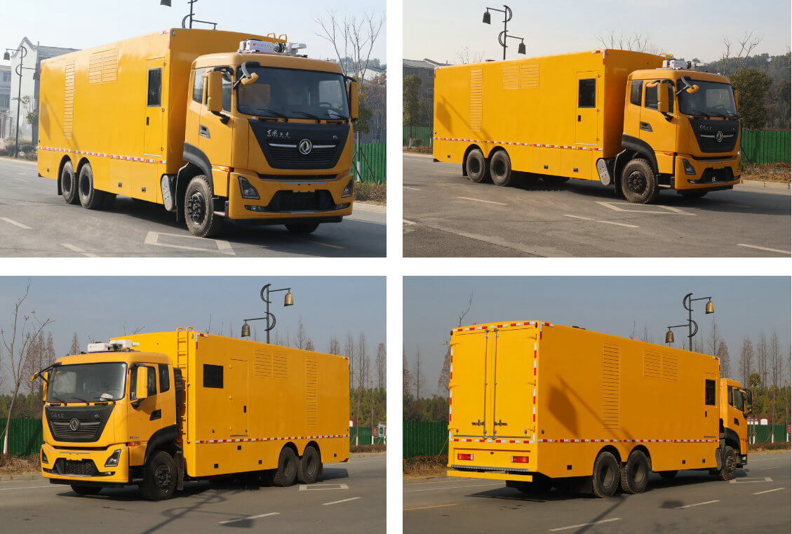 Dongfeng Power Van Truck With Diesel Generator Sets Of 500-800kw