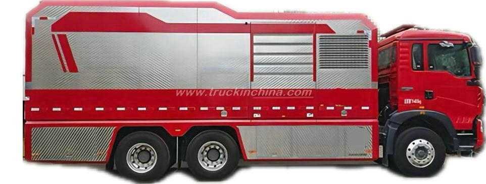 Customize HOWO Drainage Rescue Trucks 3000m3/h 