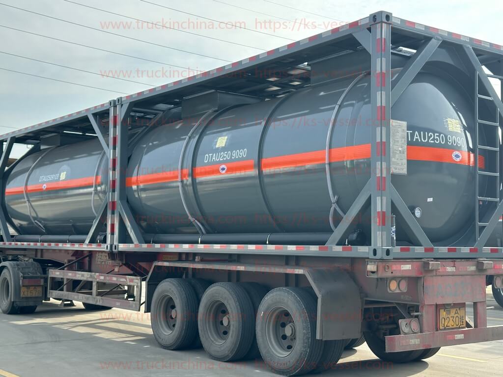 ISO tank Container T14 PE Lined for HCL HF Acid (42)