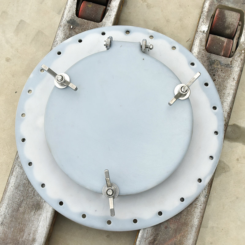 Steel Lined Plastic Manhole Cover for Hcl acid Chemical tanks (8)