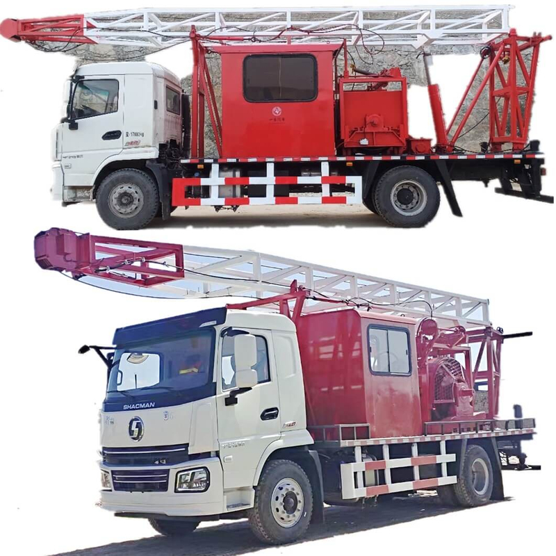 SHACMAN Truck Mounted Oilfield Drilling Rig with Winch 120KN /2500m/ 
