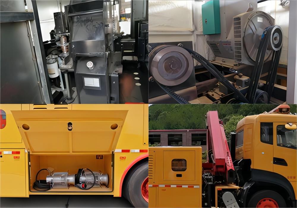 DFAC Customized multi-functional waterlogging vehicle with tree crane crusher (15)