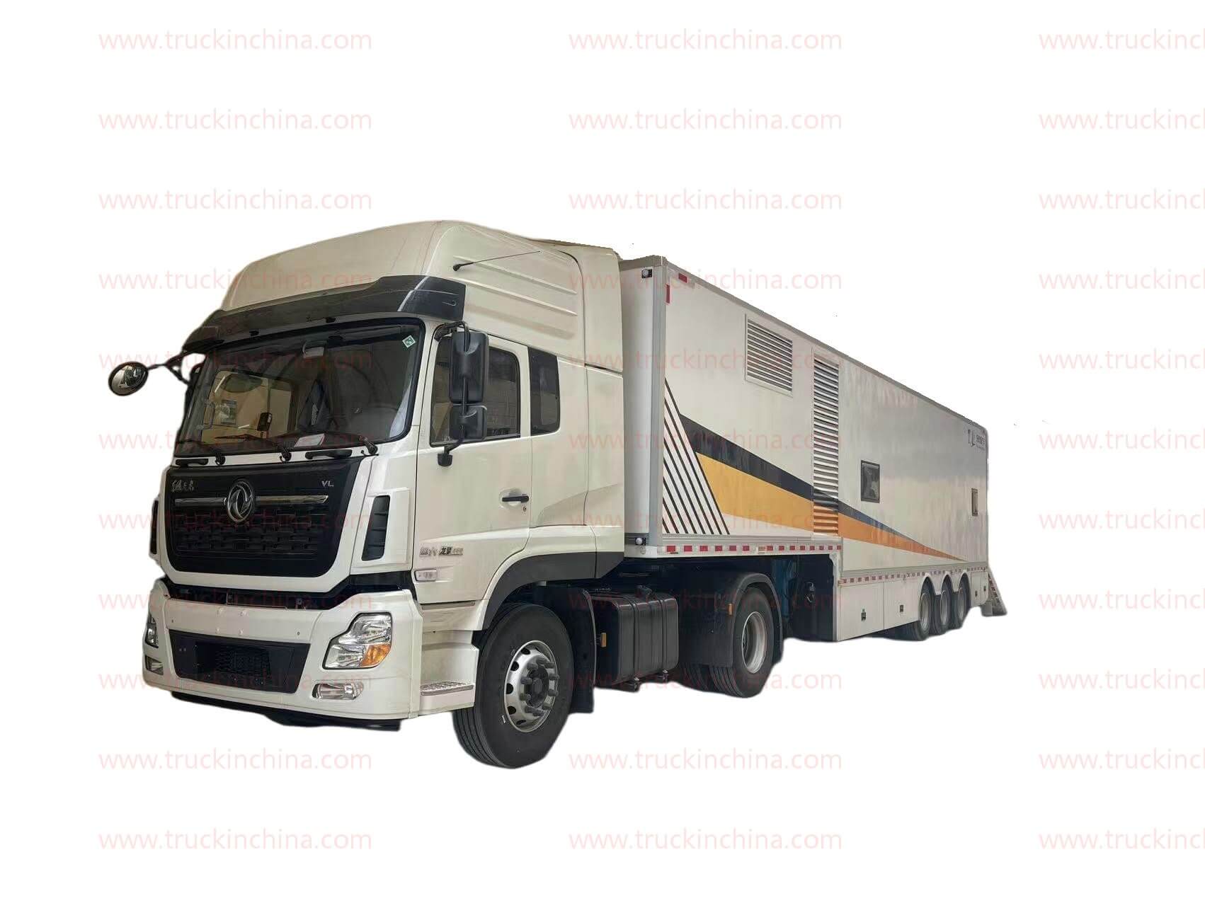 13.6m Mobile Clinic Digital X-ray CT Medical Diagnosis And Medical Testing Medical Semi-trailer 