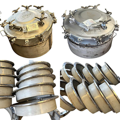 SS304, SS316L Stainless Steel Manhole Cover for Sulfuric Acid Tank, Dust Tank, Chemical Tanker Truck