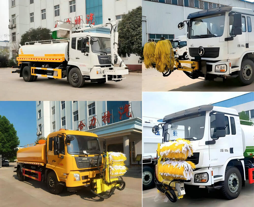 Customize Shacman Guardrail Cleaner Truck (10-12 M3 Water Tank)