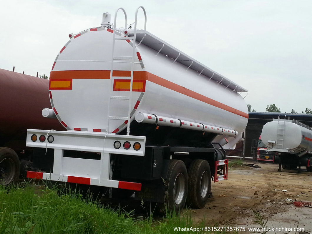 2 Axles Dilute Sulfuric Acid Tank Trailer Dangerous Acid Tank Trailer (DUAL AXLE ACID TANKER SEMI TRAILER 32T Bogie type suspension)