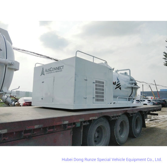 Combined Sewer Jetting Vacuum Tank Body Customized (3000L -16000L Combination Jet-VAC Units Combined Sewer Vehicles Body Build Tank)