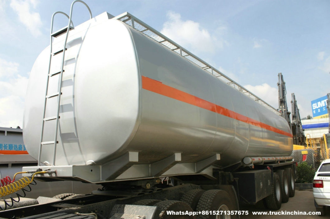 60t Tank Semi Trailer for Transport Fuel, Diesel, Oil with Heat Insulation (60000L -70000L Road Tanker)