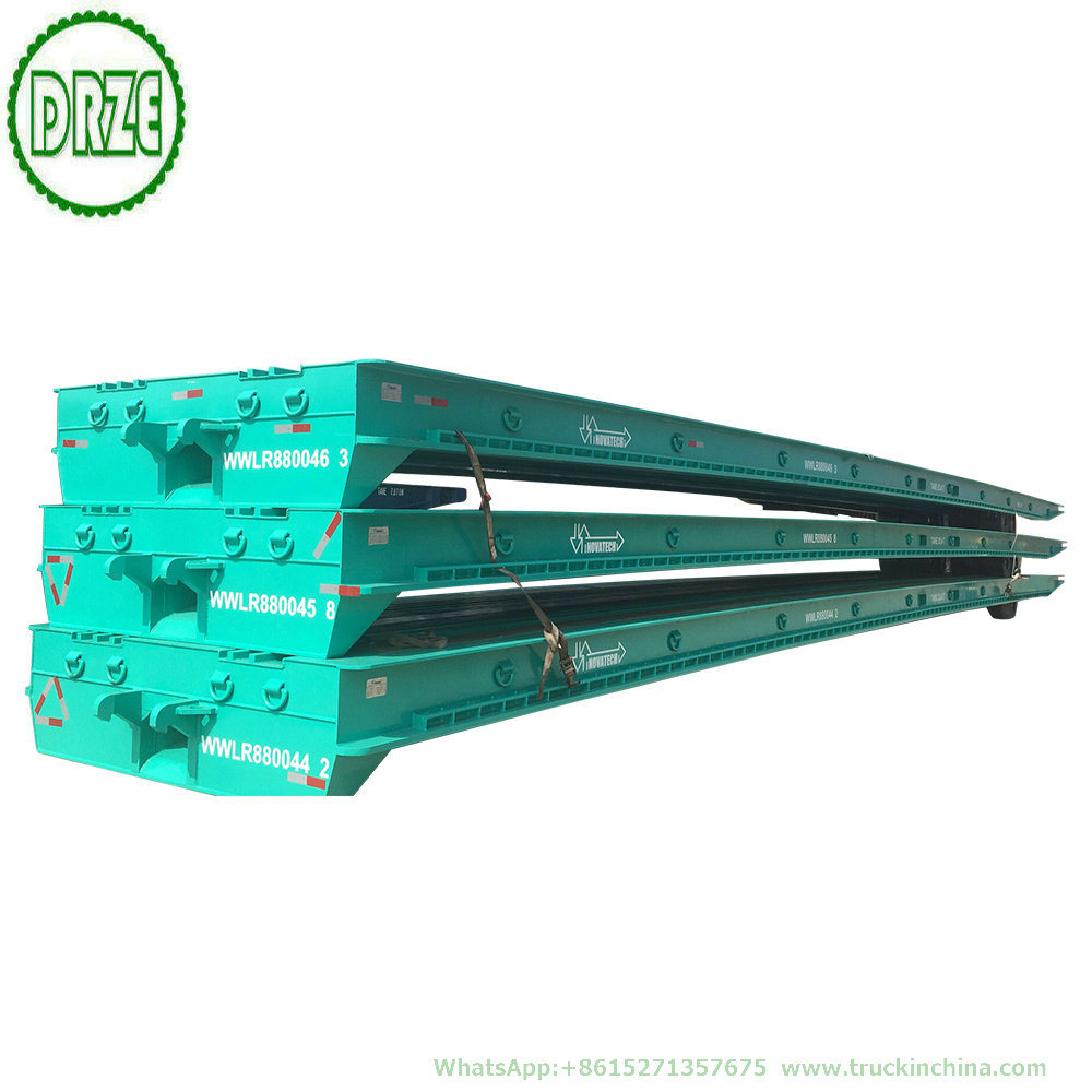 Customizing Multi Axle Modular Lowboy Semi Trailer with Hydraulic Suspension Steering 3 Axles 12 Wheels Low Bed Semi Trailer