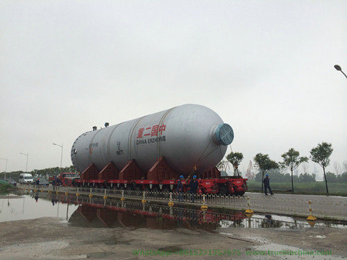 Modular Trailer Multi Axle 4 Lines 8 Axle Lowbed Semi Trailer 100t