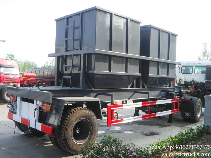 Customized Bulk Trailer Truck (1 Axle For Bulk Powder, Bean, Feed, Zinc Oxide Hopper Grain Distance Transport)