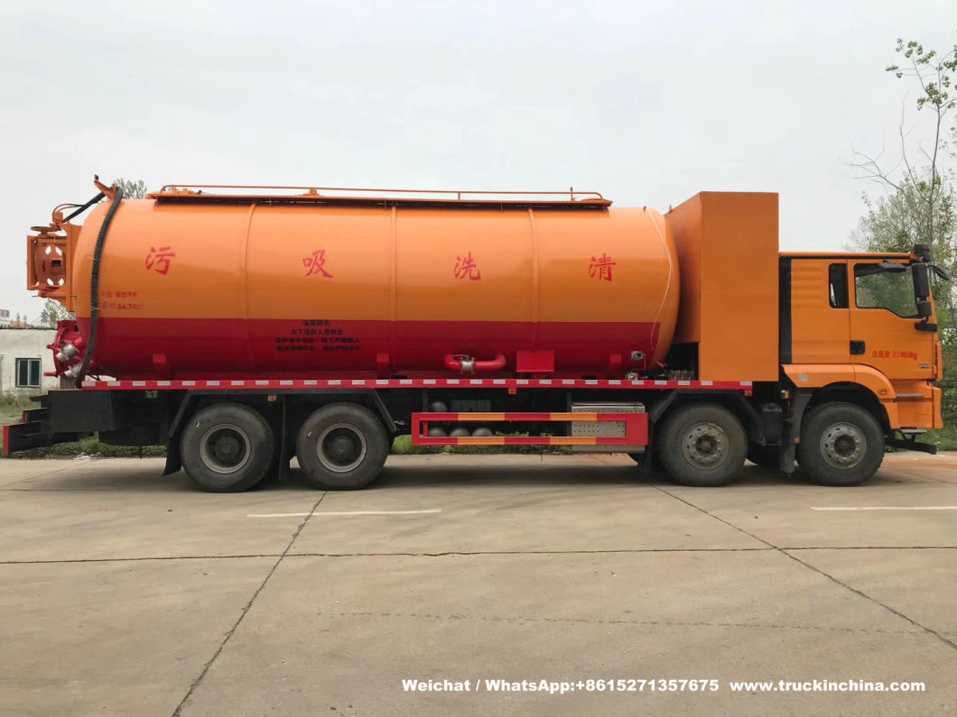 Shacman H3000 Jet VAC Tankers Supersucker Combined Vacuum Jetting Tanker Trucks (Vacuum Jetting Flushing combination truck)