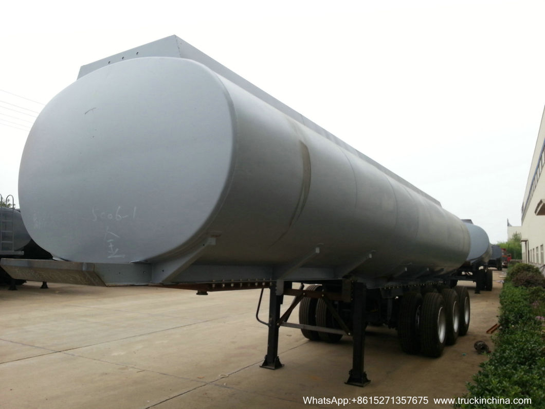 30t 3 Axles Hf Acid Tanker Trailer (Steel Tank Lined PE Hydrofluoric Acid, Hydrochloride Acid, Pickling Waste Water, Pickling Liquid 8000USG -10000USG)