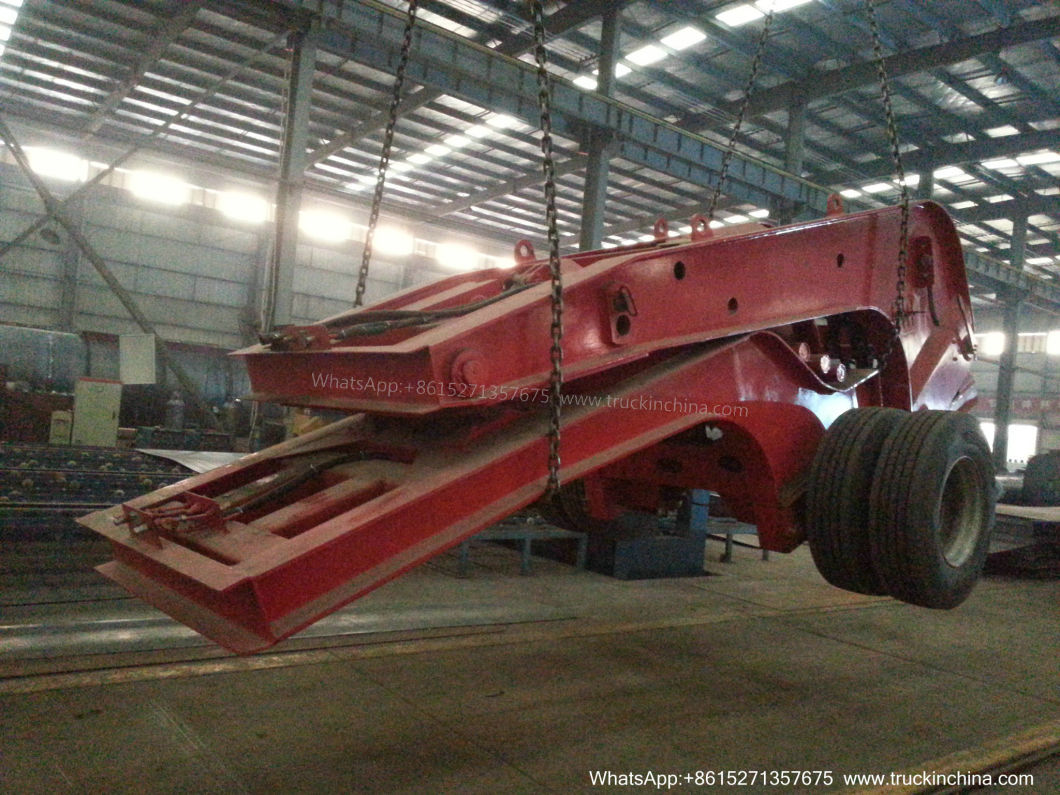 Detachable Gooseneck Dolly Trailers 1-2 Axles for Heavy Duty Overload Lowboy