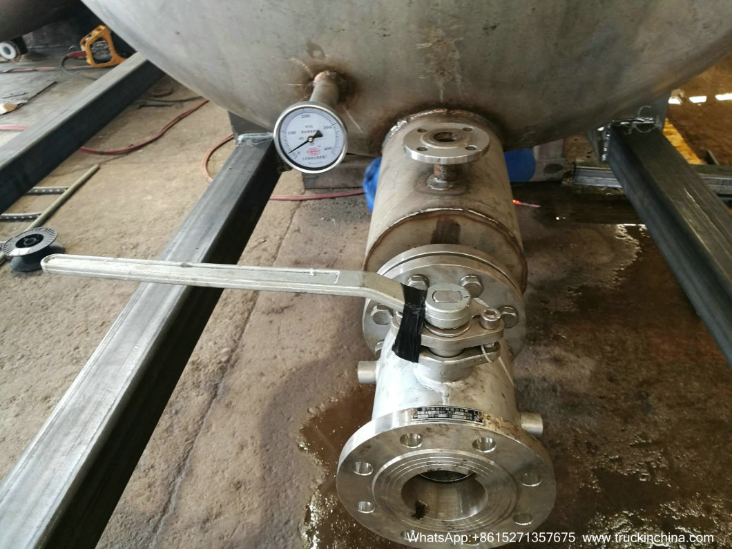 40FT Sulfur ISO Tank Container (Insulated Cladding Stainless Steel 316L Tank for Liquid Molten Sulfur Transport Storage)