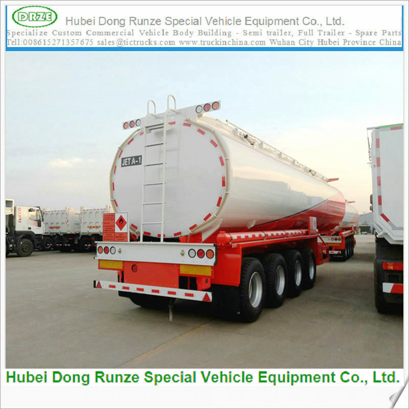 Crude Oil, Diesel Jet a-1 Transport Tank Semi Trailer (60000L 60Cbm 60M3 Aluminum Tanker)