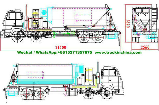 Sinotruck HOWO on-Site Mixed Heavy Anfo Explosives Truck 15t (BeiBenTruck chassis optional)
