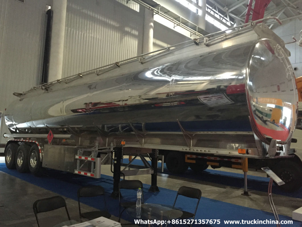 36000L Oi Fuel Tanker Trailer (Carbon Steel or Stainless Steel Tank 4 Compartments for Diesel, Oil, Gasoline, Wast, Water, Petrol Road Transport)