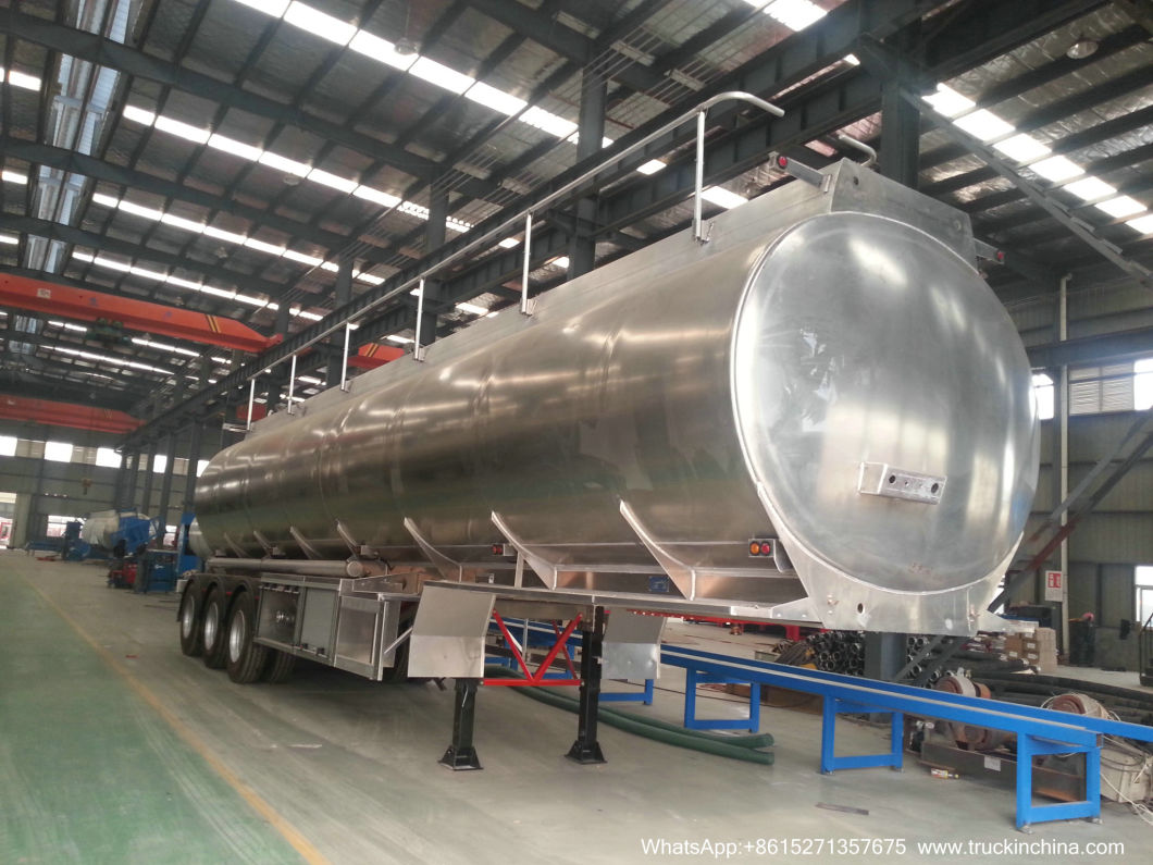 42000L Aluminum Alloy Fuel Tank Trailer (ALCOA 5083 BPW Air Ride Spring 3 Axles Front Axle Liftable with ECO ADR Compatible Tankers)