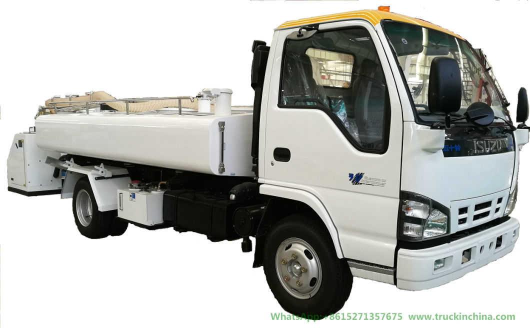 Isuzu Lavatory Service Truck Clean Water Tank 1400L Sewage Tank 2360L (Aircraft Sewage Tanker With Vacuum Pump Electric Diesel Vehicle)