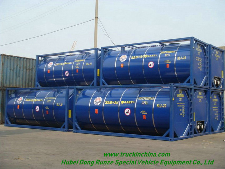 20FT Bitumen Tank Container Customizing Transport Hot Asphalt 20000-24000 Litre (Bitutainer)
