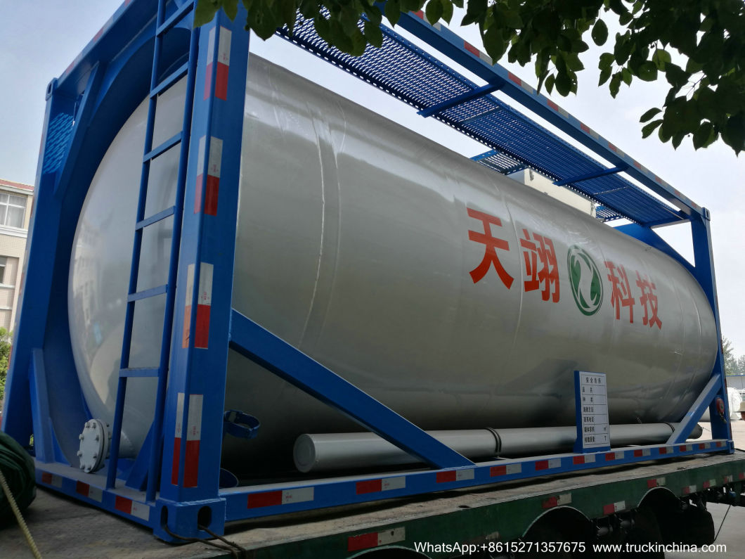 20FT 25m3 Stainless Steel Tank Container for Waste Oil and Water, Liquid Sludge, Drilling Waste Liquid (SS30408 ISOTANK)