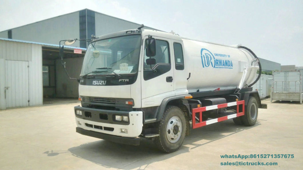 I-S-U-Z-U Vacuum Truck Cesspit Emptier -10000 Liters (Septic Tank) Rwanda
