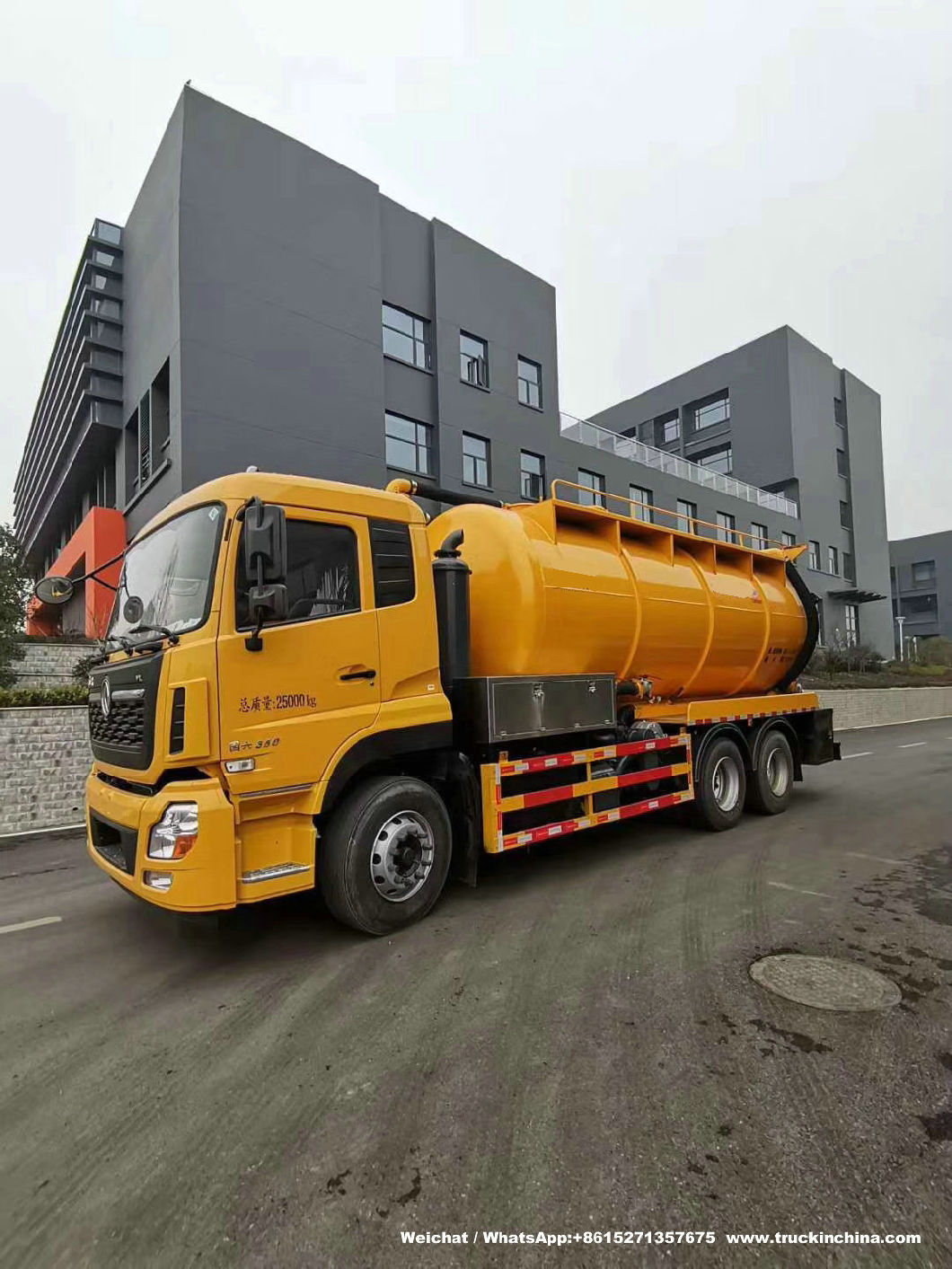 Dfl Supersucker Combined Vacuum Jetting Tanker Trucks (9CBM Water tank and 11CBM Sewage tank Jet VAC Tanker)