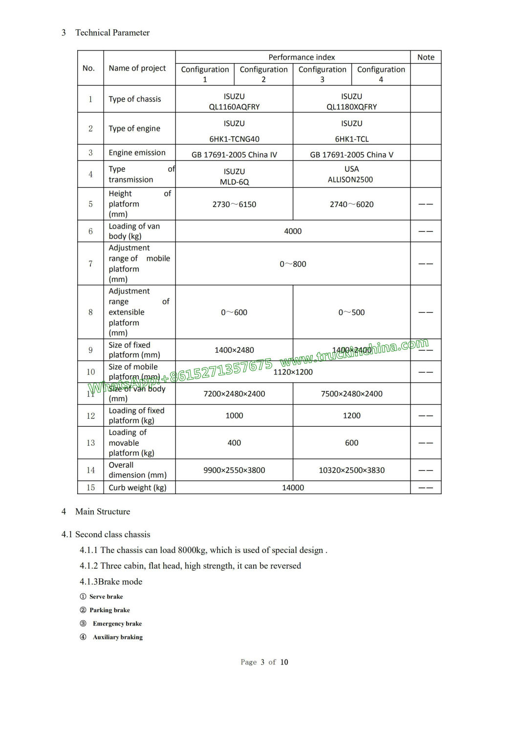 Airport Special Equipment Catering Truck (ISUZU Scissors High Loader 4500KG Refrigerated Food Van 7500X2480X2400mm)