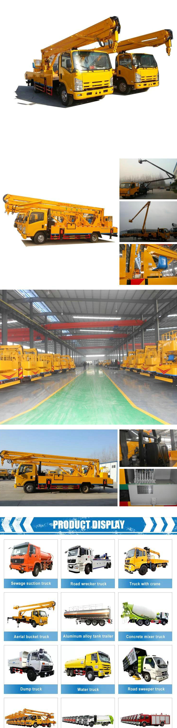 Japan Truck Aerial Work Platform Truck (ISUZU-High Lifting Truck 18 -22meters Manlift Basket)