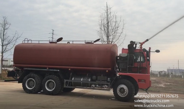 HOWO Mining Anti Dust Water Tanker Truck 35- 40m3 (Offroad Water Bowser with Fire Pump Water Fire Cannon)