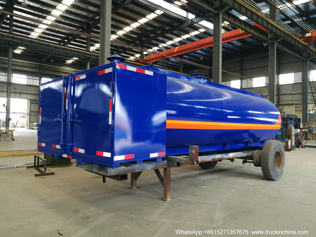 Mobile Bitumen Truck Tanker Upper Body (9m3 Hot Asphalt Tank Insulation 80mm RockWool, Wraped Stainless Steel With Baltur Diesel Oil Burner Generator)
