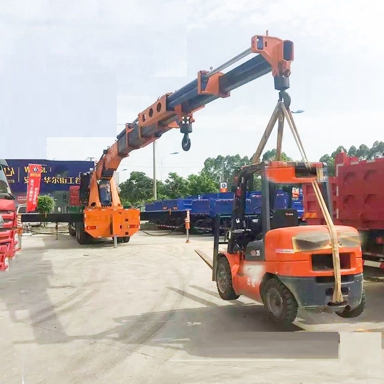 Dongfeng Hydraulic Truck Mounted Crane 80ton Sq1600zb6 Max Lifting Moment 1600 Kn. M