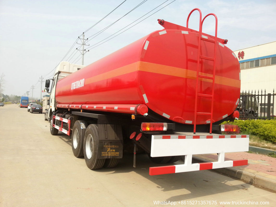 FAW Diesel Road Tanker Truck (24m3 Fuel Oil Bowser Refueling Truck with Oil Pumps Flowmeter Fuel Despenser for Fuel Express Door to Door Service)