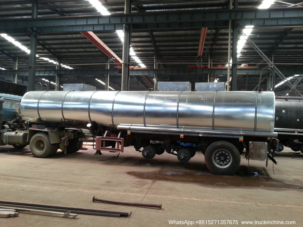 SS304 or 316L Tank Body Stainless Tanker Trailer for Acid, Chemicals, Edible Oil, Liquid Food, Milk, Alcohol 8000USG -15000USG