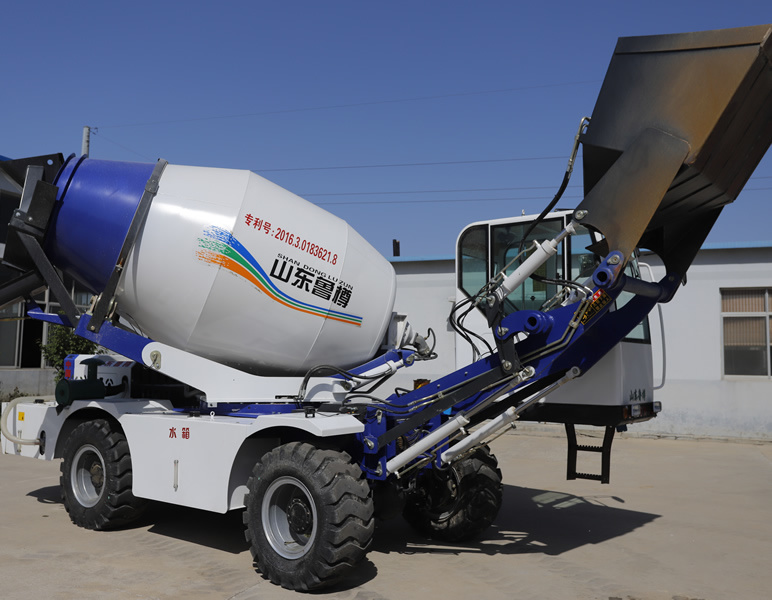 Self Loading Concrete Mixer 4m3 with Cab Rotating 180-270d and Air Conditioning (Electronic Sensors, Automatic weighing scale) EXW Wholesale Price List