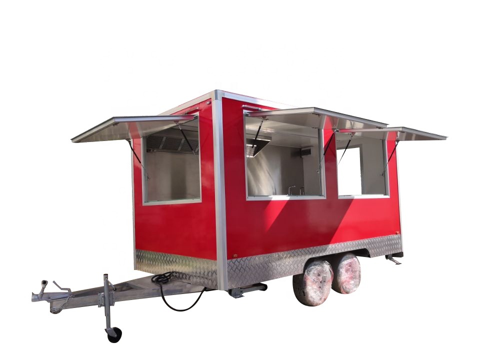 Hot Mobile Fast Food Trailer Customising (Burger Vending Trailer, Ice Cream Trailer)