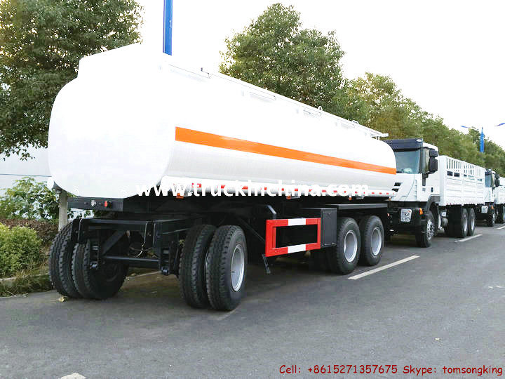 2-3 Axles 10t-25t Drawbar Tank Dolly Trailer (Tractor Truck Tow Full for Fuel/Water/Oil/Diesel Trailer Pup Tanker)
