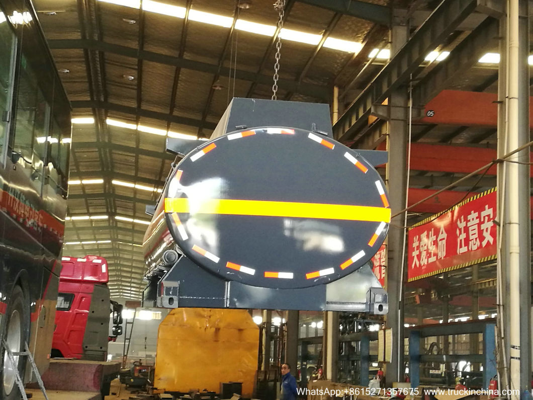 Chemical Liquid Tanker Body with Container Locks Trailer Road Transport 5000USG-6000USG (Solution HCl,NaOH,NaCLO,PAC,H2SO4,HF,H3PO4,H2O2 Store Tank Lined PE)