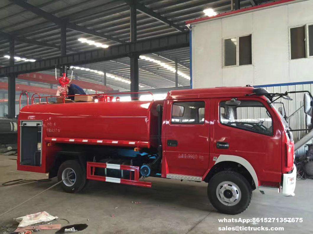 4X4 Water Tanker Fire Truck Mounted with Fire Pumper LHD. Rhd