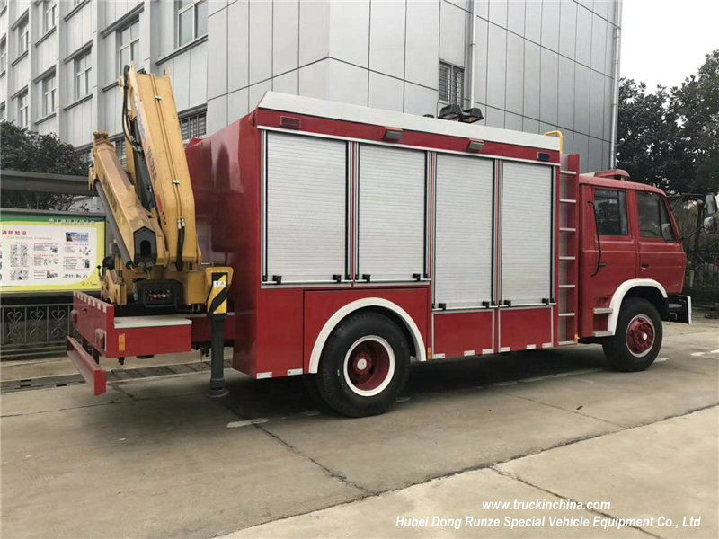 Emergency Rescue Fire vehicle Truck Mounted with Crane (6.3t LHD/Rhd 4X4 off Road Optional)