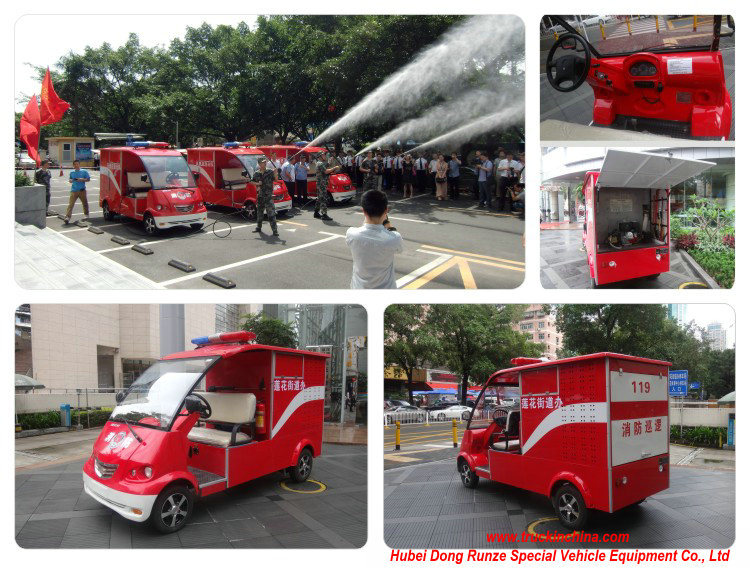 Fire Patrol Mini 2 Seats Electric Fire Truck Mounted with Motor Fire Pump (Portable pump)