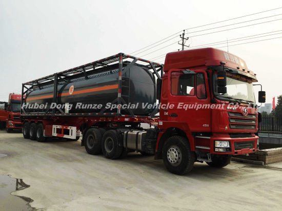Naoh ISO Tank Lined LLDPE (20FT 21000 Liter, 40FT 40000 Liter) Hydrogen Peroxide 30% Hydrofluoric Acid 48% Storage and Road Transport