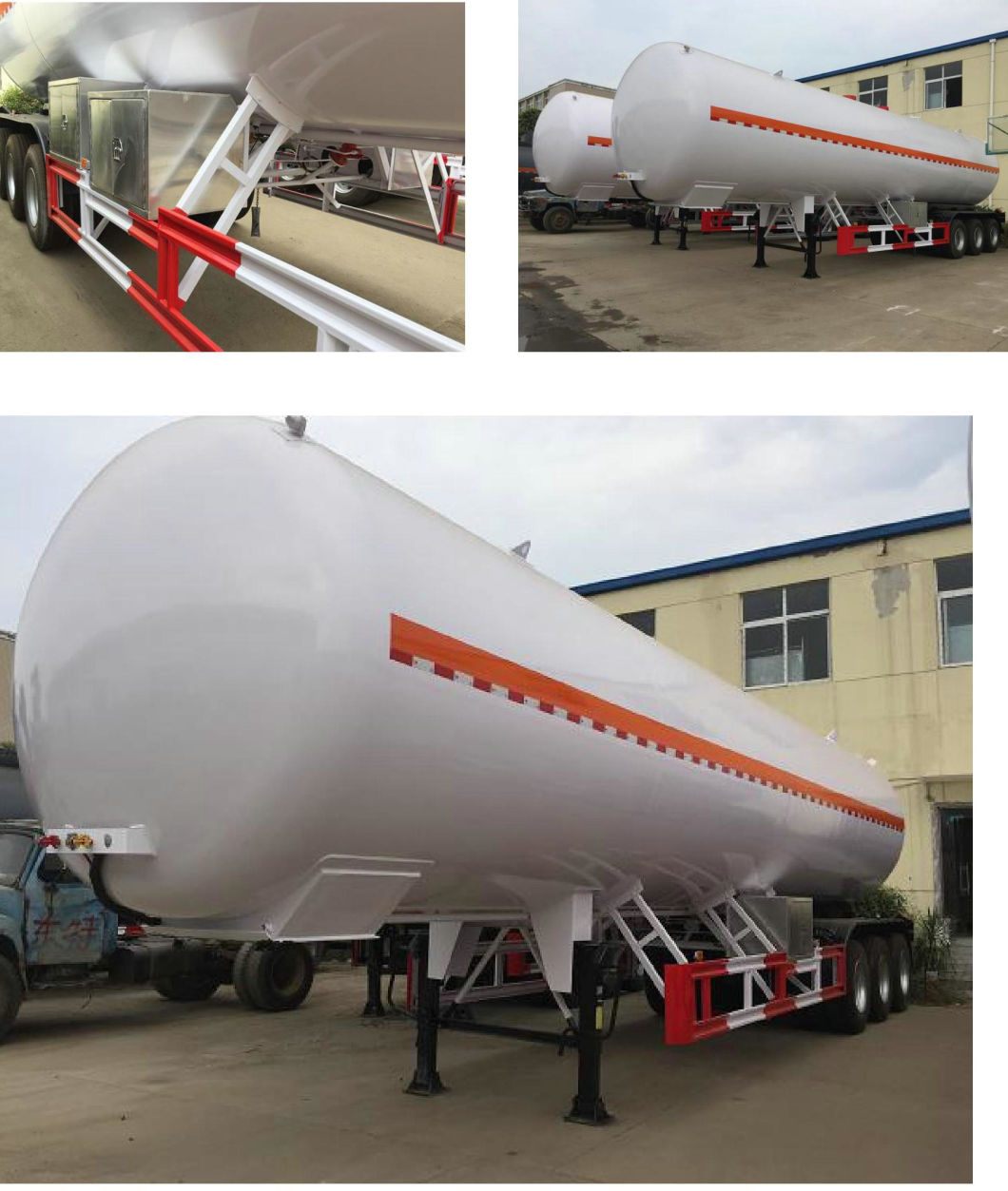 3 Axle Tank Semi Trailer for LPG/Propane /Dme/ Isobutane 59050liters