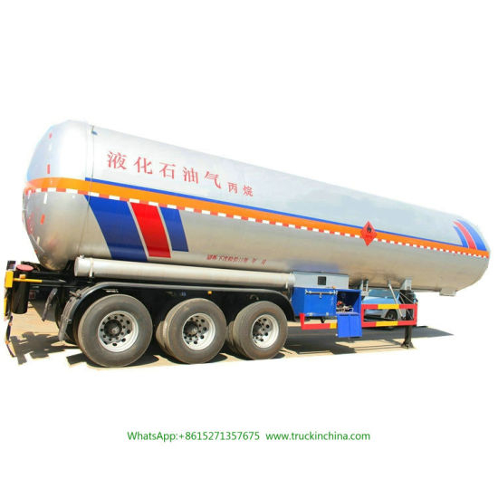 3 Axle Tank Semi Trailer for LPG/Propane /Dme/ Isobutane 59050liters