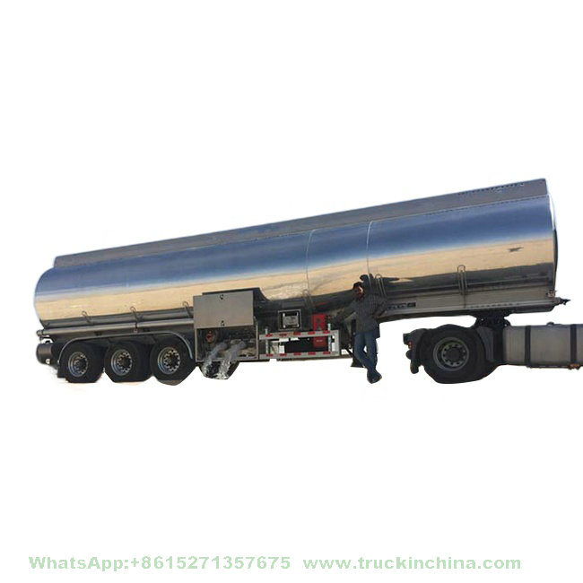 Road Tanker Aluminium Tank Trailer for Transport Fuel Oil Super Diesel, Jet Al, Kerosene, Aluminum Trailer for Sale