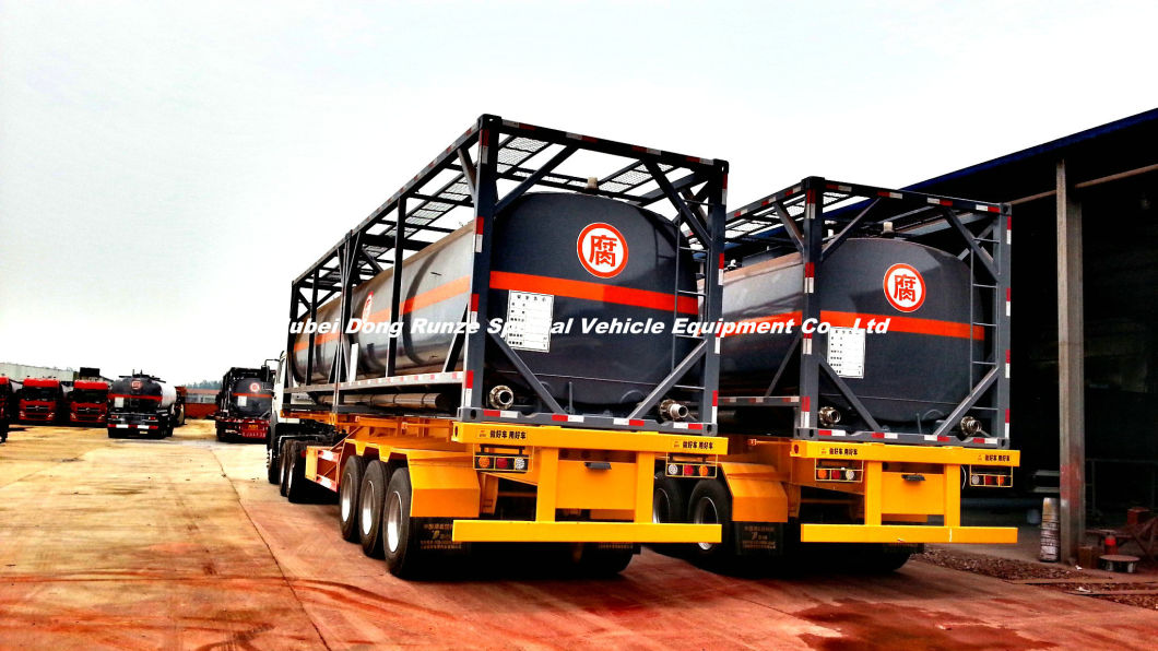 Acid Tanker Trailer for Road Transport (Hydrogen Fluoride) Hydrofluoric Acid Hf 48%