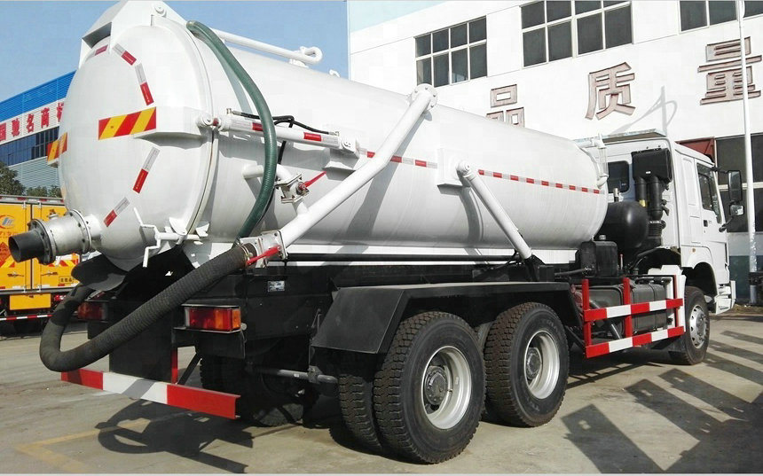 Sinotruk HOWO 10 Wheels VAC Tanker Sewage Sludge Truck with 16000L 18000L Septic Tank Rhd or LHD 6X4 /6X6