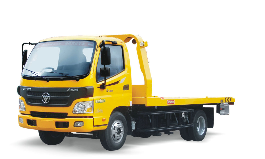 Foton Recovery Roll Back Flatbed Wrecker or Wheel Lift Wrecker with Broken Car Carrier for Towing Truck 5ton Optional 4X4 Offroad Awd Integrated Lift 3ton