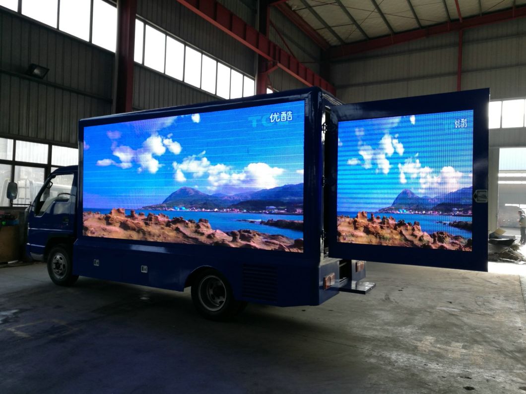P6 Outdoor Mobile LED Billboard Truck Forland (Vehicle Mounted LED Screen) for Advertising P8. P10 Full Color Screen, 4800X2080mm